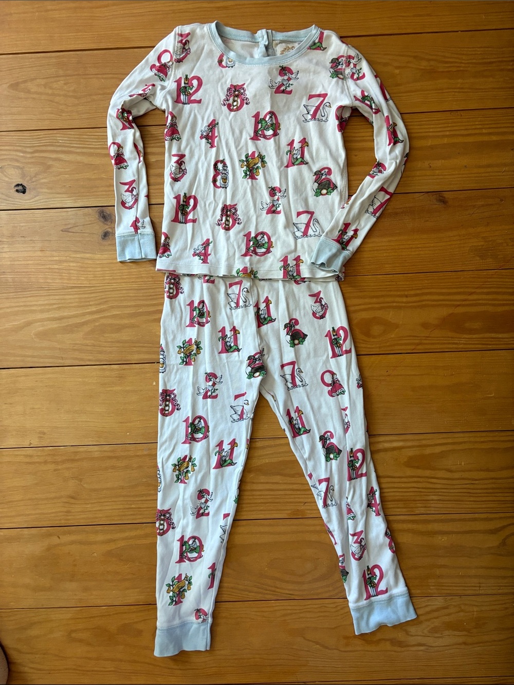 The Beaufort Bonnet Company - Kids 12 Days of Christmas Print Pajama Set